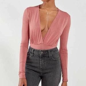 Out From Under Bodysuit in Rose